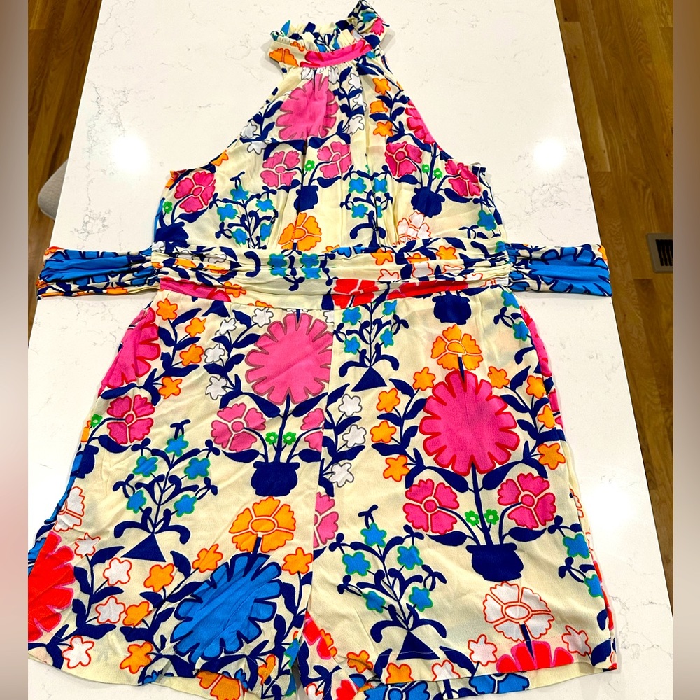 Anthropologie Floral Romper